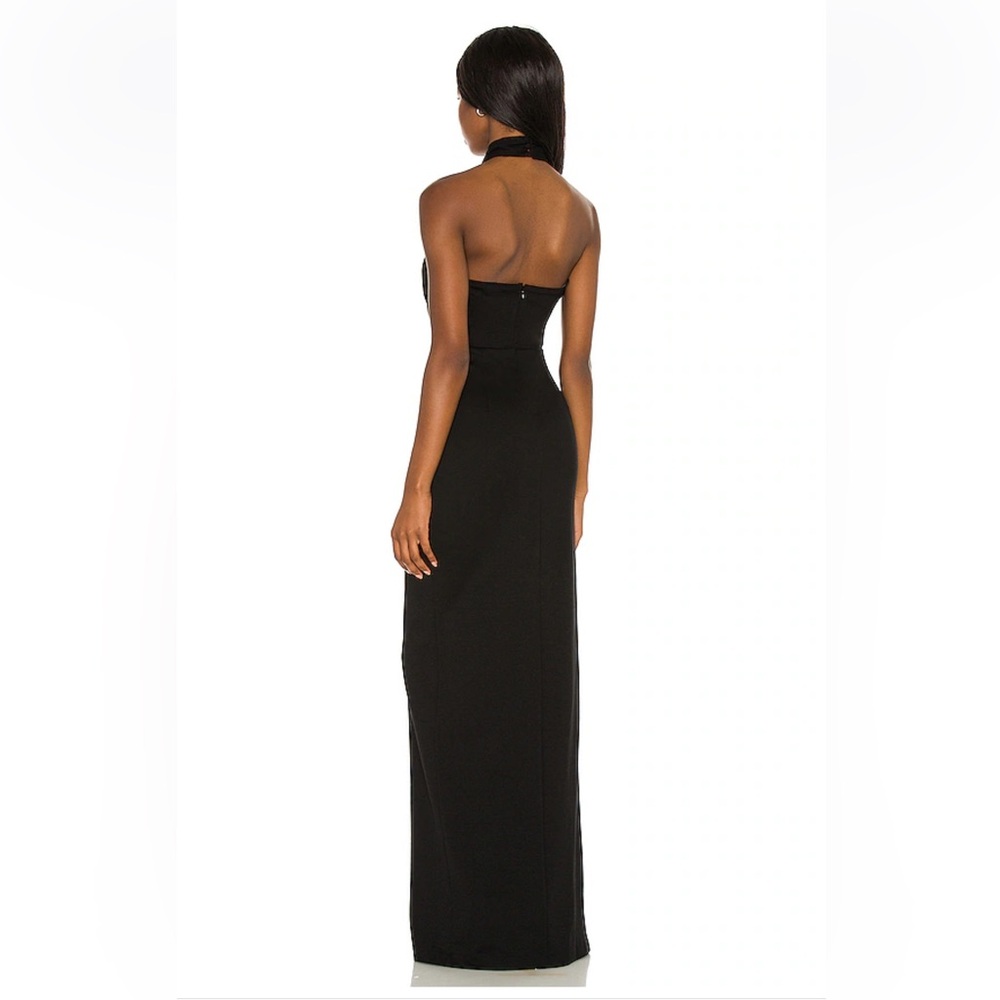 Amanda Uprichard Zahara Gown in Black. Size Small - Picture 2 of 8